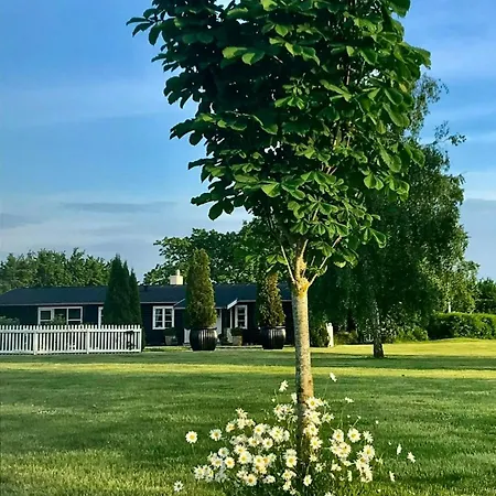 Semesterbostad Beautiful Log House With A Pool In South Funen *
