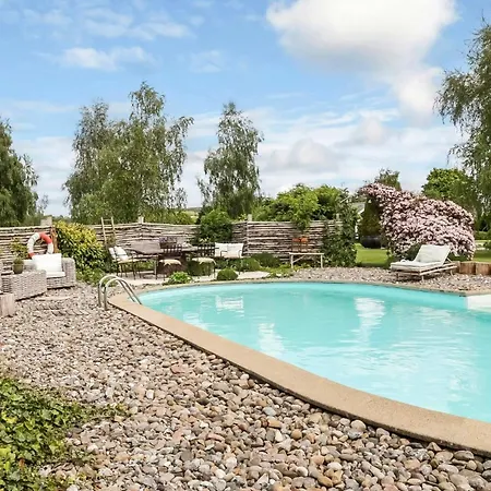 Beautiful Log House With A Pool In South Funen Semesterbostad